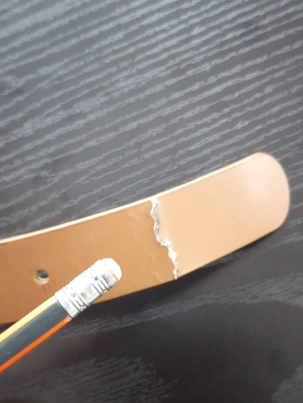 Liz Claiborne Tan Genuine & Vegan Leather Belt with Silvertone Buckle